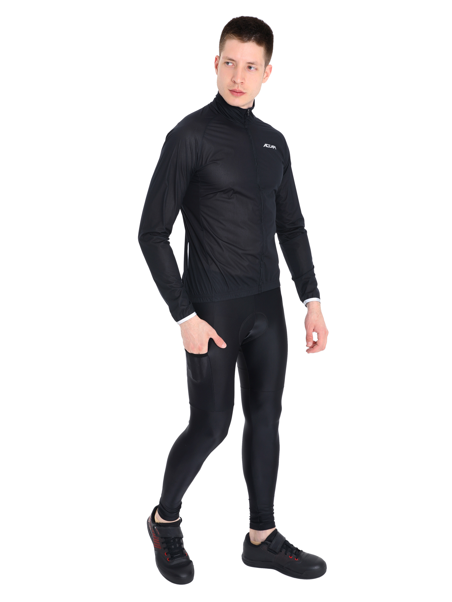 Велокуртка мужская Accapi Wind/Waterproof Jacket Full Zip M Black