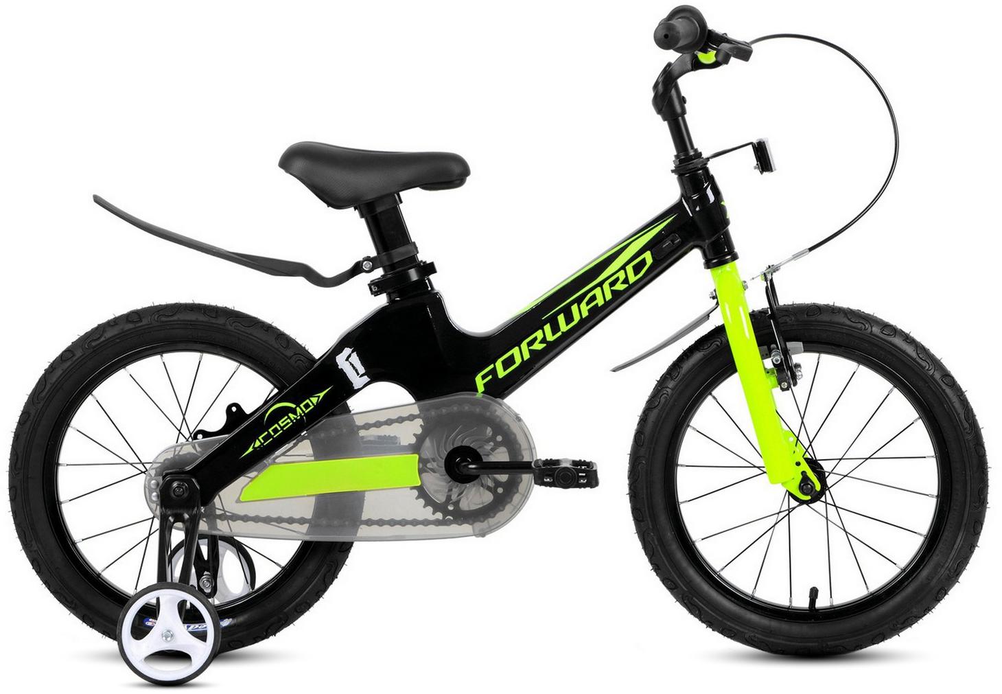 Велосипед Forward Cosmo 16 2020 черный/зеленый