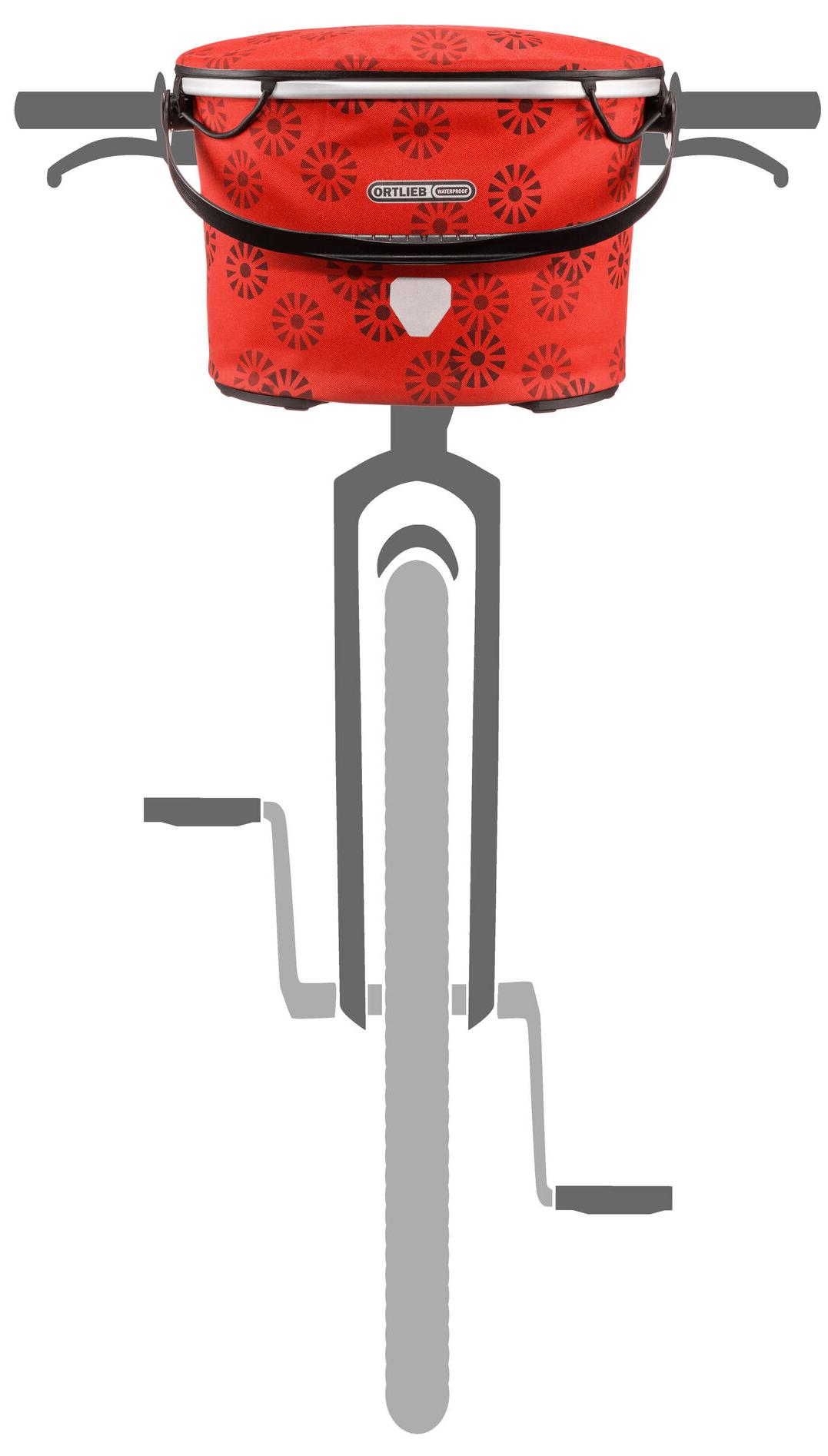 Сумка на велобагажник Ortlieb Up-Town Design - Floral 17,5л Red