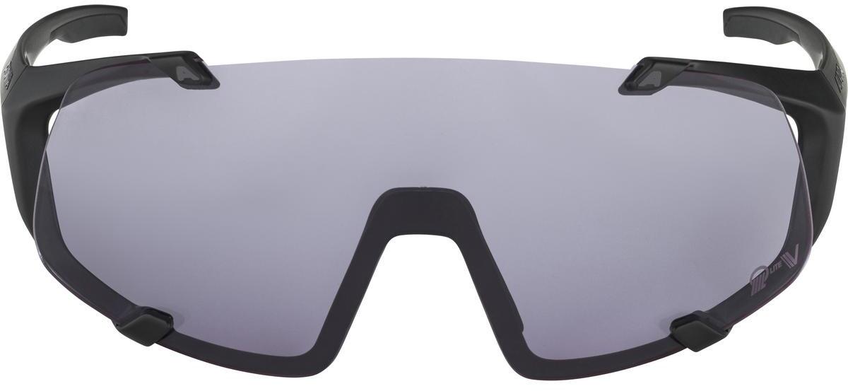 Очки солнцезащитные ALPINA Hawkeye S Q-Lite V Black Matt/Q-Lite V, Purple Cat.1-3 Hydrophobic, Fogstop