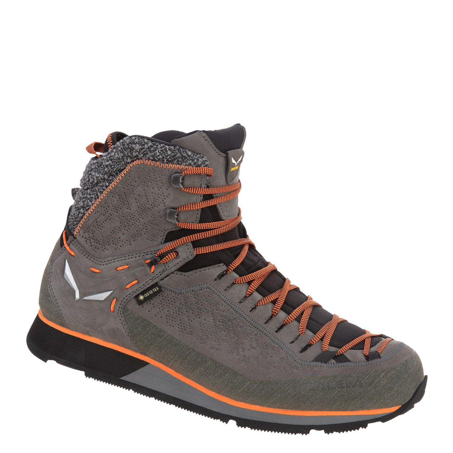 Ботинки Salewa Mountain Trainer 2 Winter Gore-Tex Men's Grey/Fluo Orange