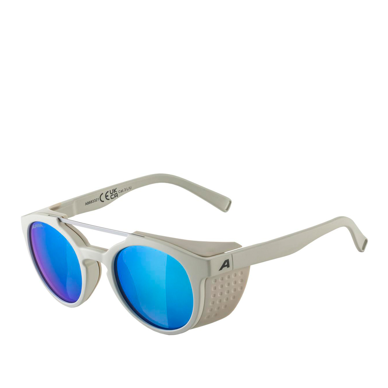 Очки солнцезащитные ALPINA Glace Cool-Grey Matt/Iceblue Mirror Cat.3, Side Part Cool-Grey Matt