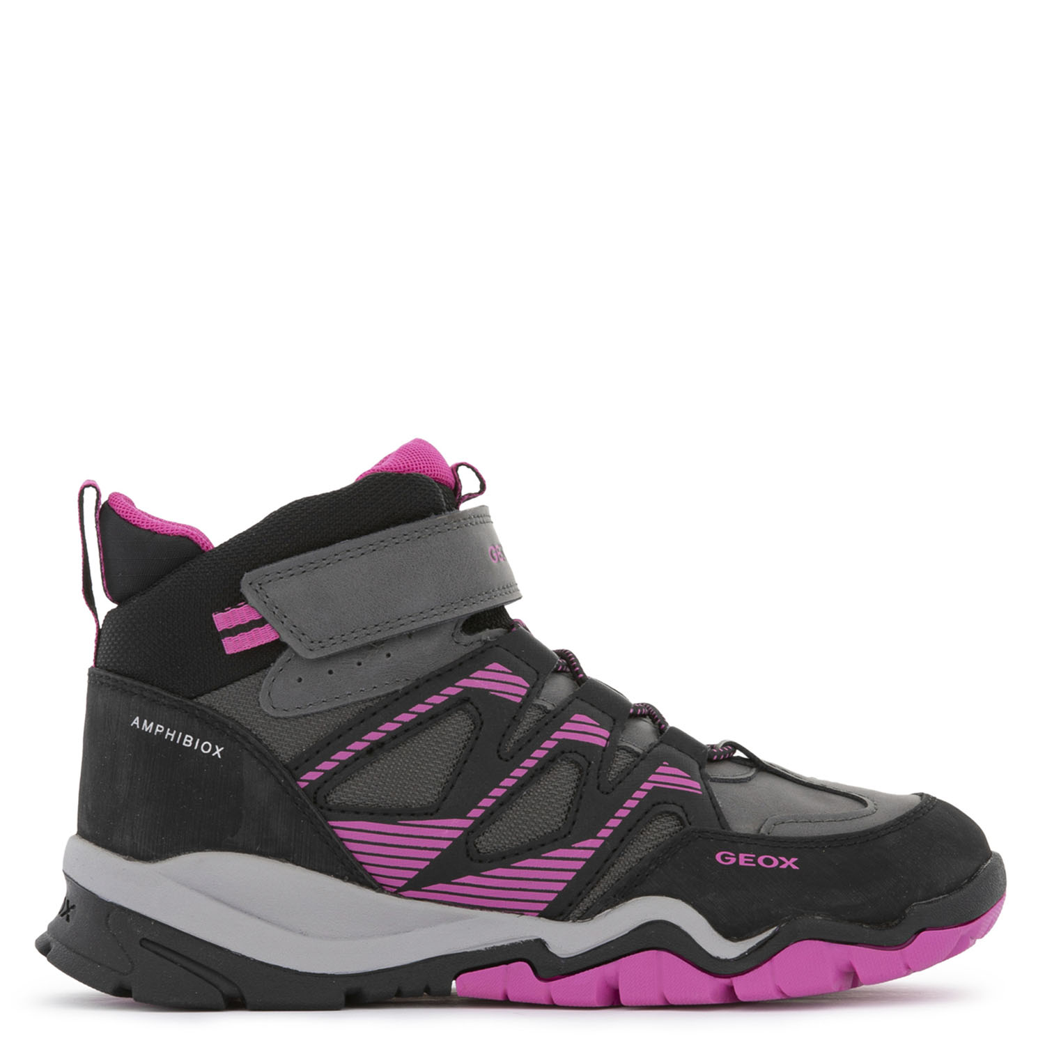 Ботинки детские GEOX J Montrack B Abx A Anthracite/Fuchsia