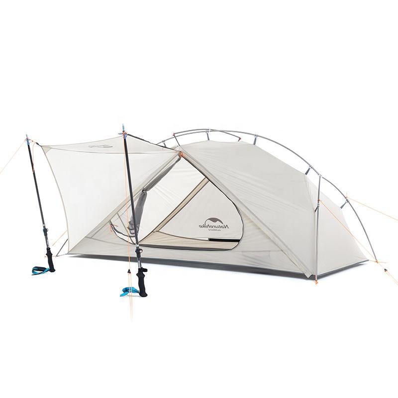 Палатка Naturehike Vik 15D Nylon Ultralight Outer Poles Tent 1 Person Upgrade White