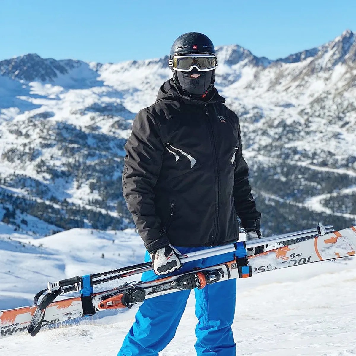 Приспособление для переноски лыж и лыжных палок SKI-N-GO Blue 96-130 L