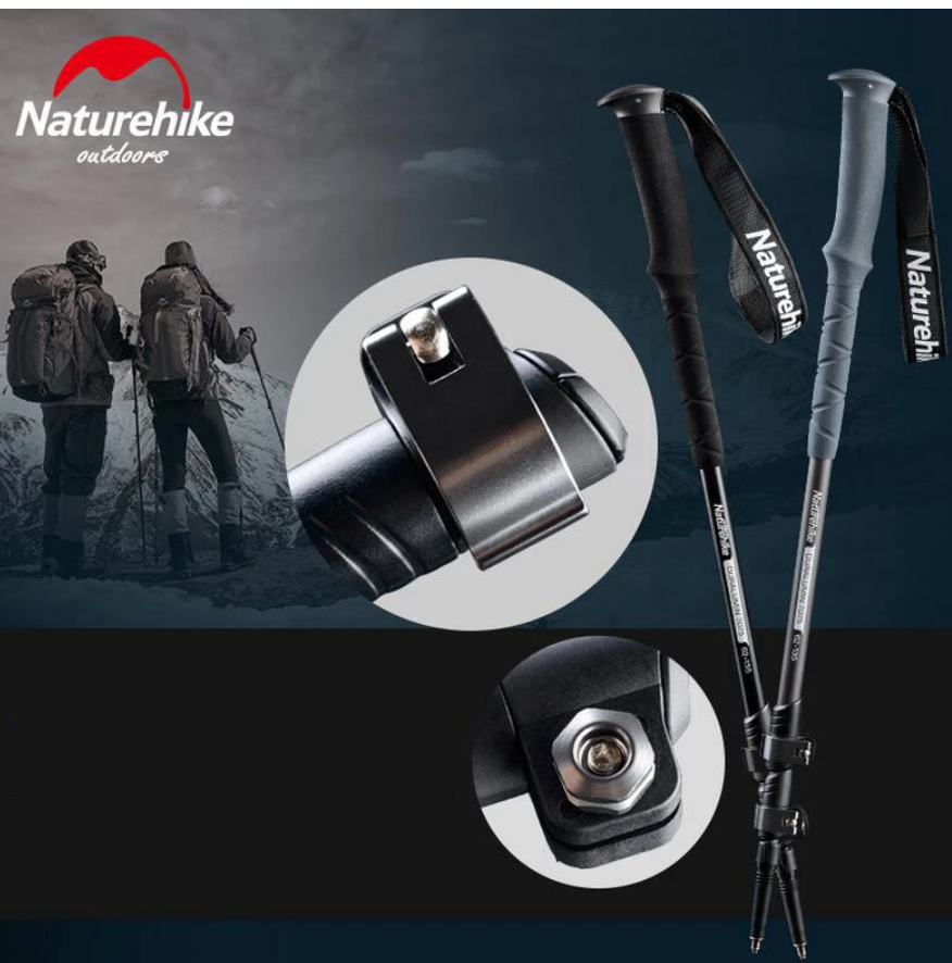 Палка треккинговая Naturehike ST03 3-Node 7075 AL trekking pole Black ...