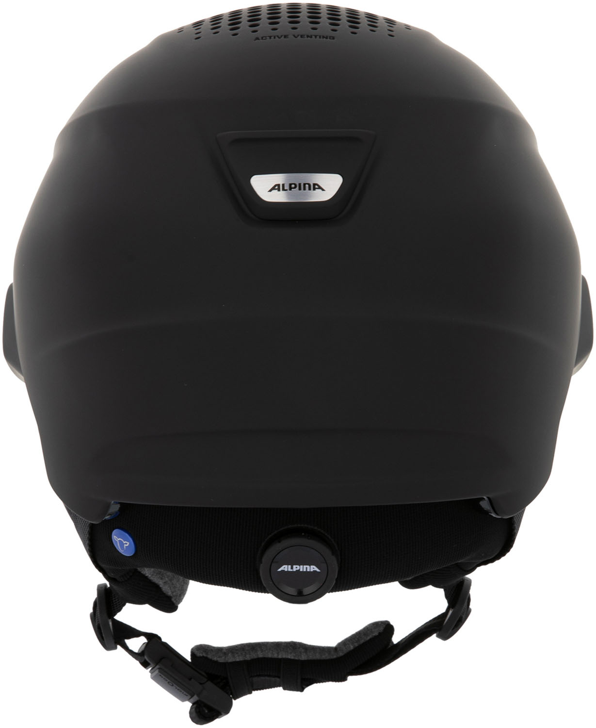 Шлем с визором ALPINA Alto Qv Black Matt (Cobalt Green)