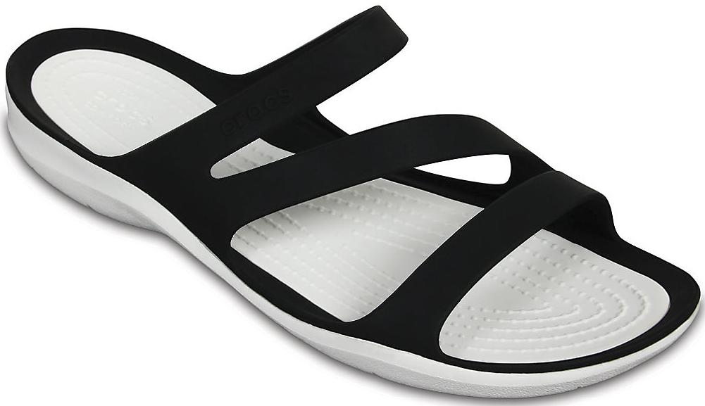 Сланцы Crocs Swiftwater Sandal Black/White