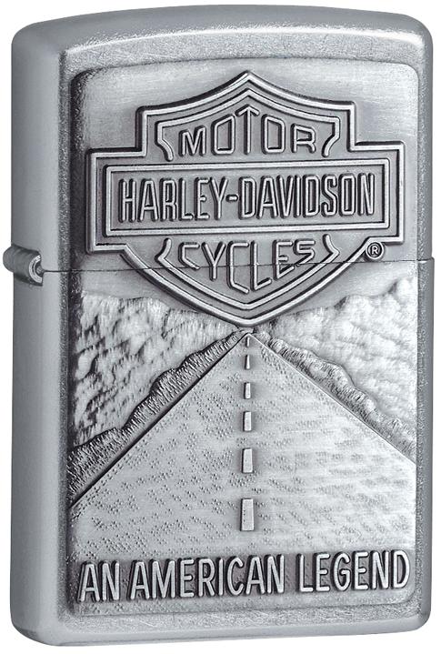 Зажигалка Zippo Harley-Davidson® Street Chrome серебристая