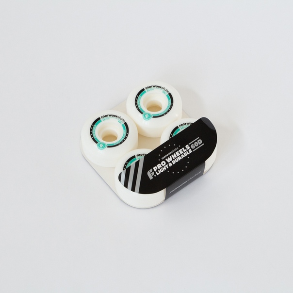 Колеса (4 штуки) для скейтборда Footwork LX Mint (Side Cut Shape, 60D-PRO) 53 mm