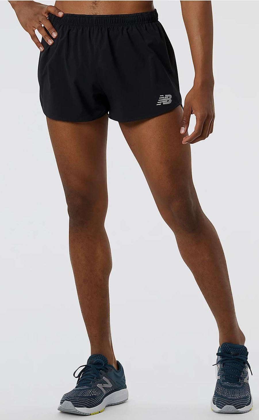 Шорты беговые New Balance Impact Run 3 Inch Split Short Black