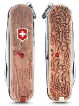 Нож Victorinox Classic LE2017 &quot;Woodworm&quot; (0.6223.L1706) 58мм 7функций дерево