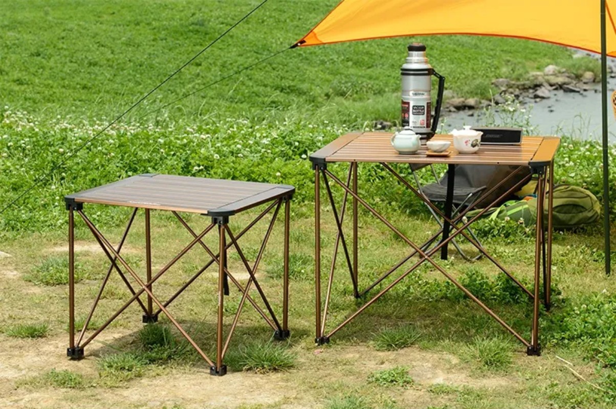 Стол Naturehike NH outdoor aluminum folding table Medium Titanium