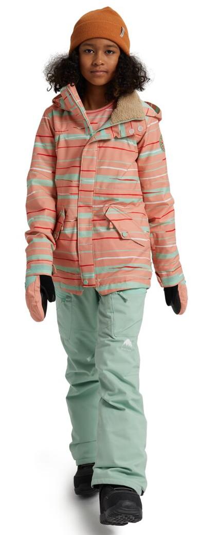 Куртка сноубордическая детская BURTON 2020-21 Shortleaf Pink Dahlia Scribble