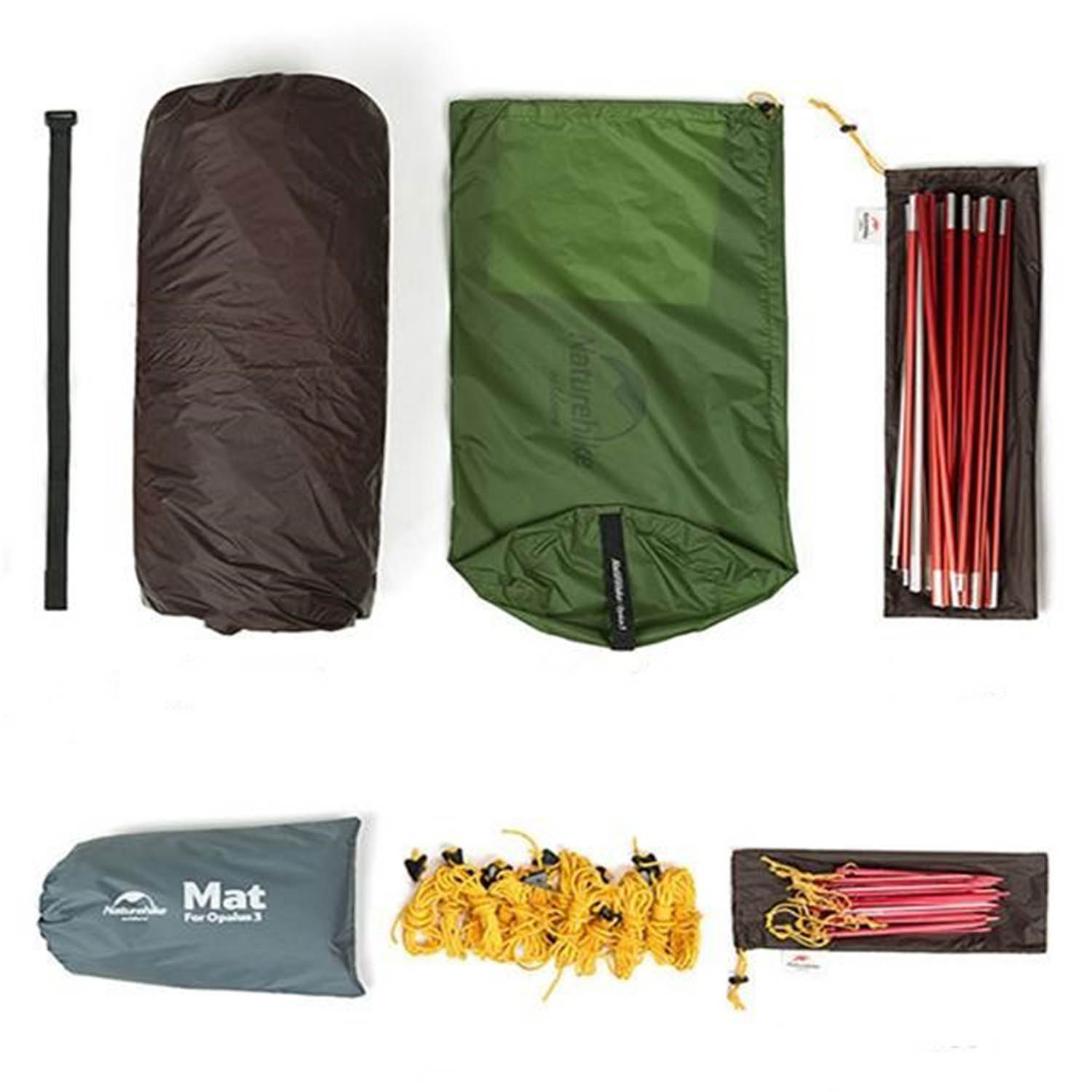 Палатка Naturehike Opalus Tent For 3 People 20D Green – купить по