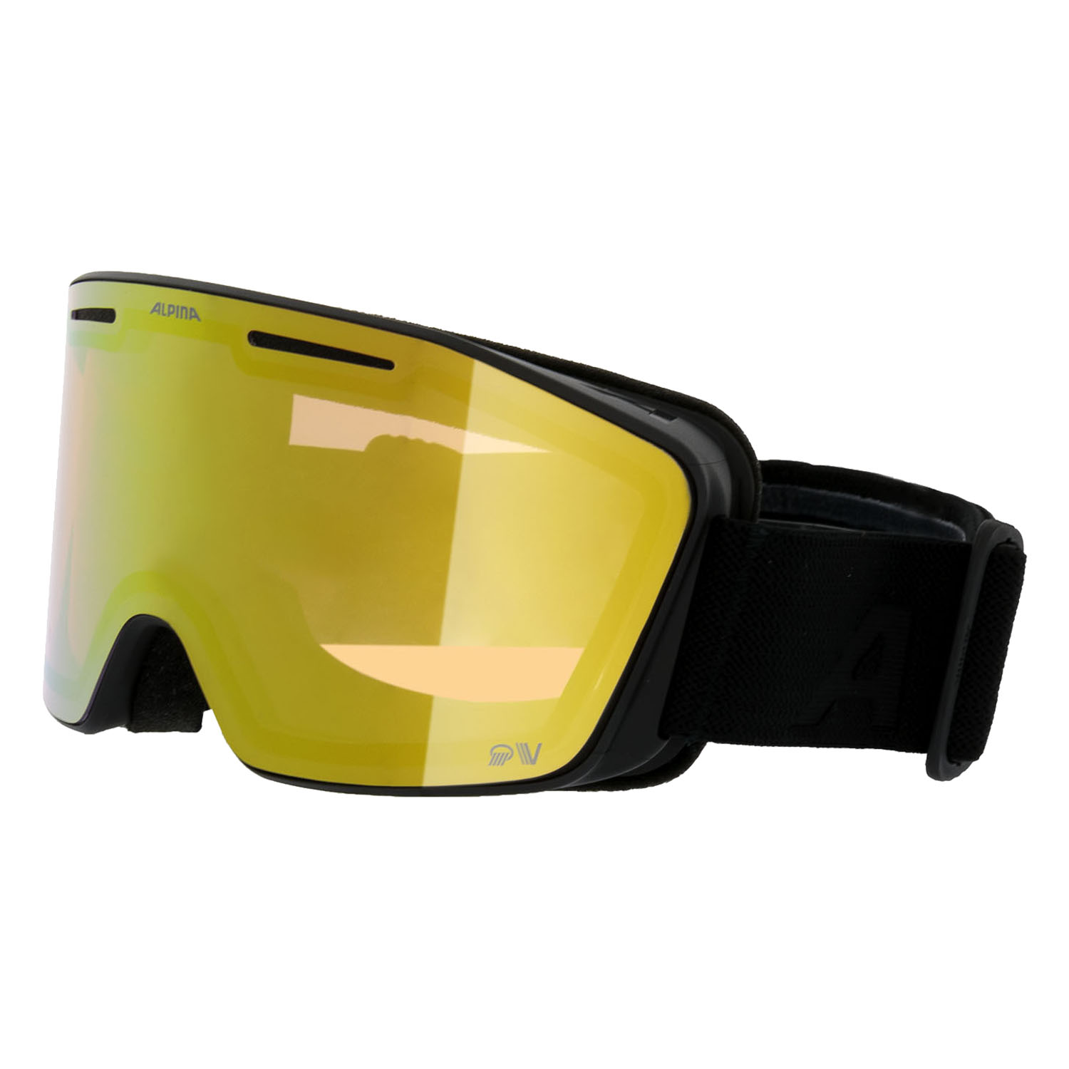 Маска горнолыжная ALPINA Nendaz Qv Black Matt/Qv Gold S2-3 – купить по ...