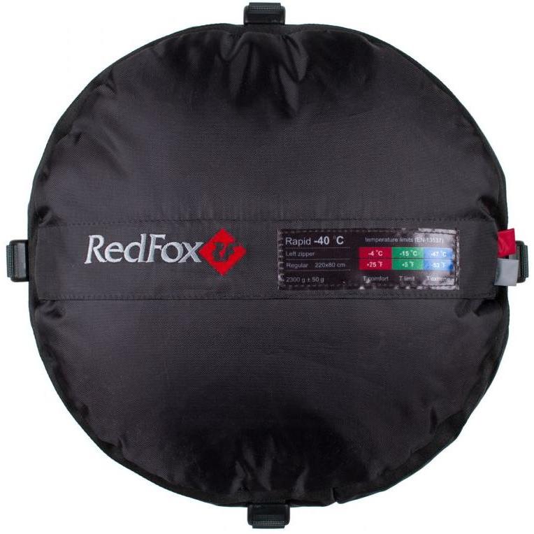 Спальник Red Fox Rapid -40C Left т.красный