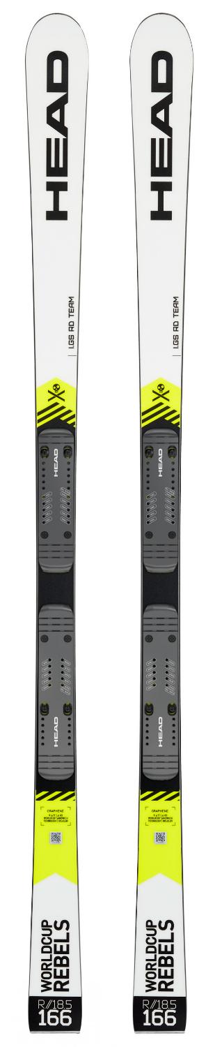 Горные лыжи HEAD WC Rebels iGS RD Team SW JRP RDX white/neon yellow