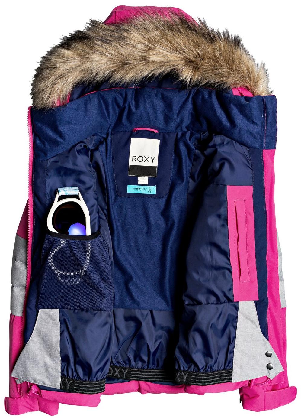 Куртка сноубордическая детская Roxy 2019-20 Bamba Girl Beetroot Pink