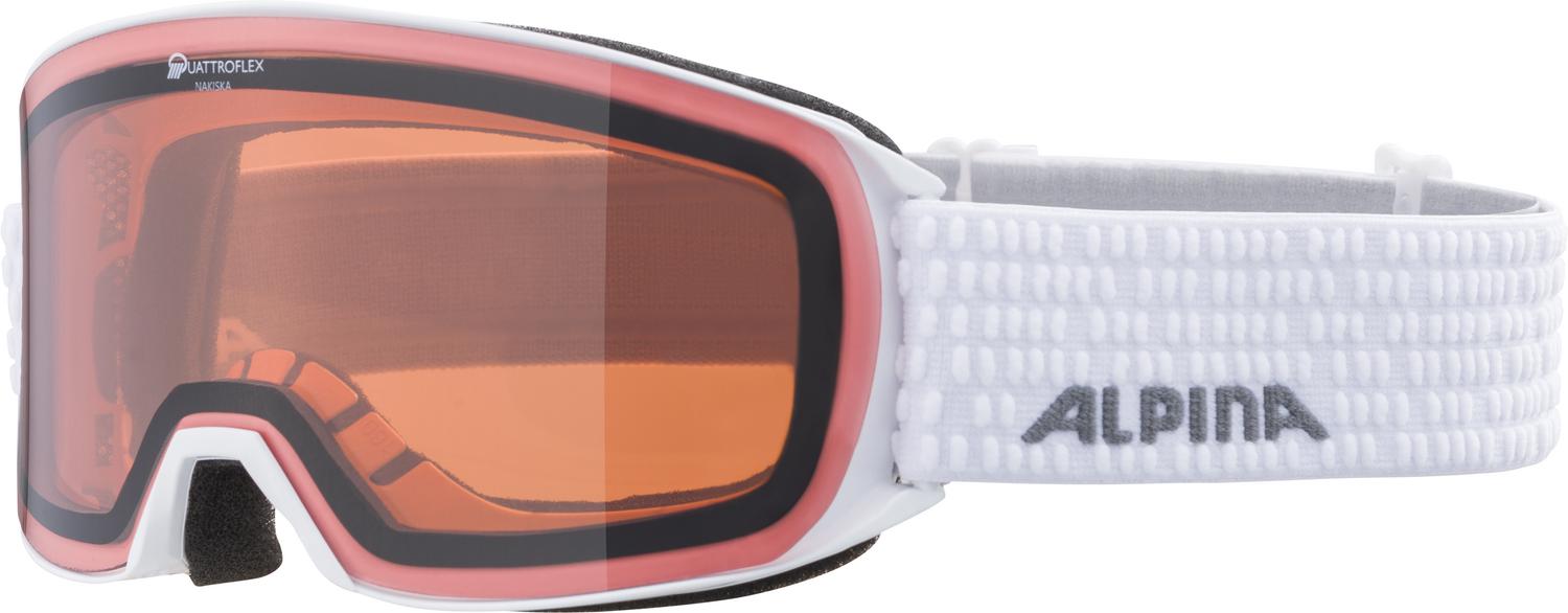 Очки горнолыжные Alpina 2020-21 NAKISKA white QH
