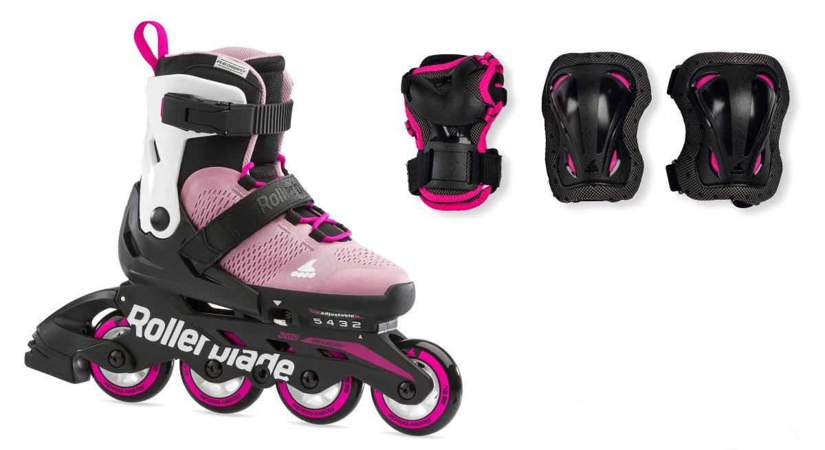 Роликовые коньки Rollerblade Micro Combo G Pink/White