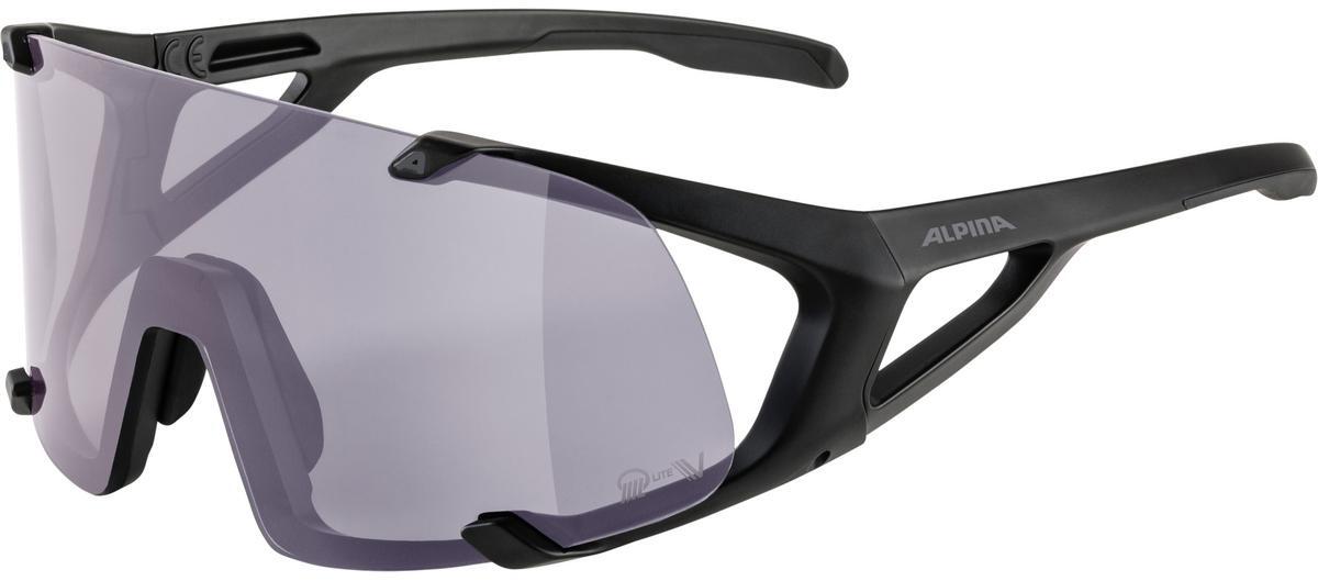 Очки солнцезащитные ALPINA Hawkeye Q-Lite V Black Matt/Q-Lite V , Purple, Cat.1-3 Hydrophobic, Fogstop