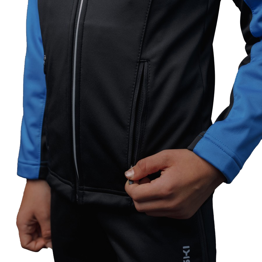 Куртка беговая детская Nordski 2020-21 Active Blue/Black