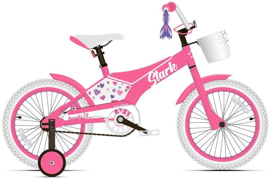 Велосипед Stark Tanuki 14 2020 розовый/белый