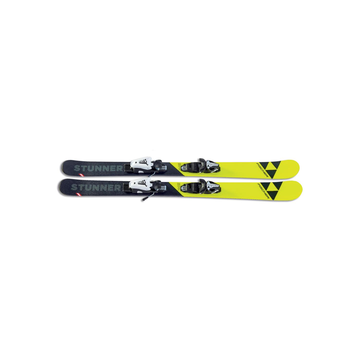 Горные лыжи с креплениями Fischer 2018-19 STUNNER SLR 2 JR \ FJ7 AC SLR BRAKE 78 [H] черн./бел.