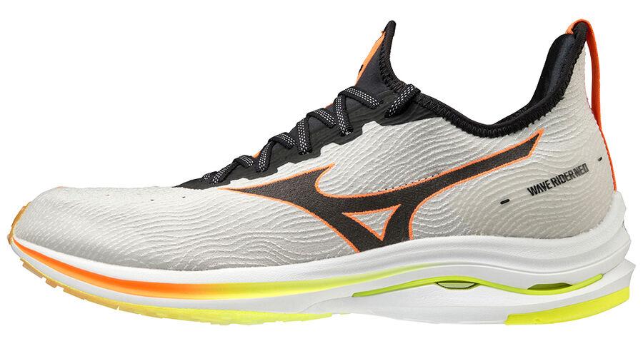 Беговые кроссовки Mizuno Wave Rider Neo Lunar Rock/Black/Shocking Orange