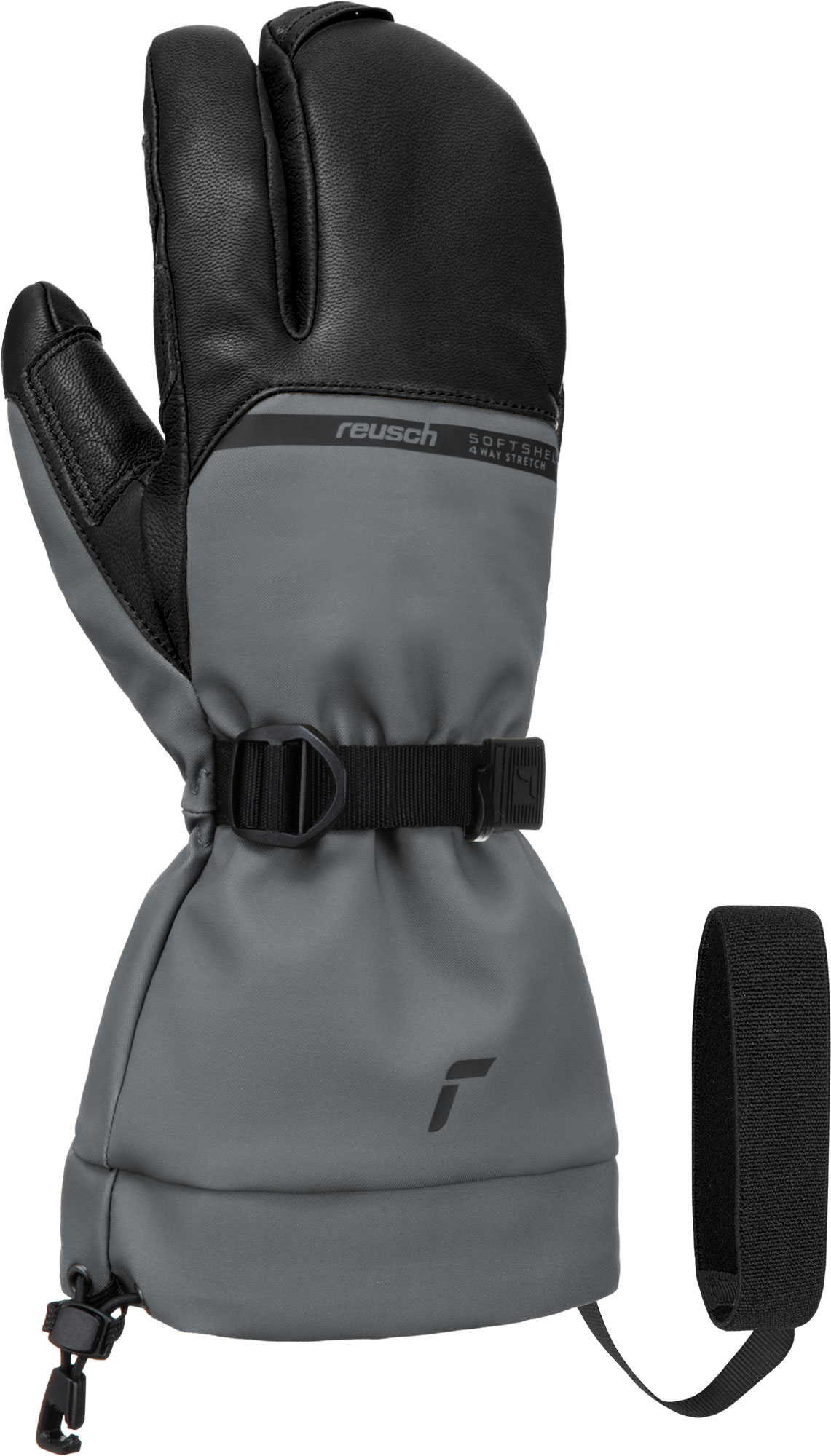 Варежки-лобстеры REUSCH Discovery Gore-Tex Touch-Tec Asphalt