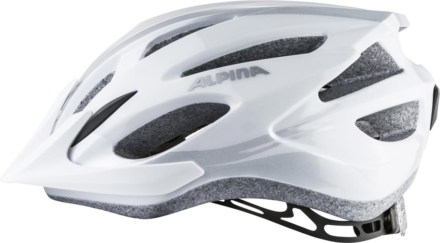 Велошлем ALPINA Mtb 17 White-Silver Gloss