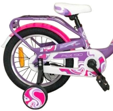 Велосипед Stels Pilot 190 16 2020 Фиолетовый/Розовый/Белый