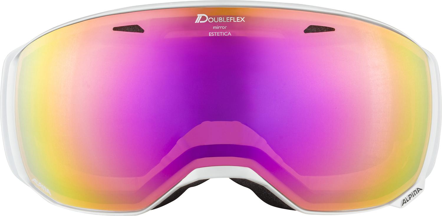 Очки горнолыжные Alpina 2021-22 Estetica HM White Coral/Pink sph.