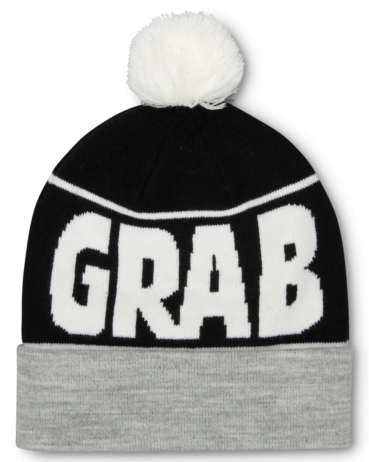 Шапка CRABGRAB Pom Heather Grey Black