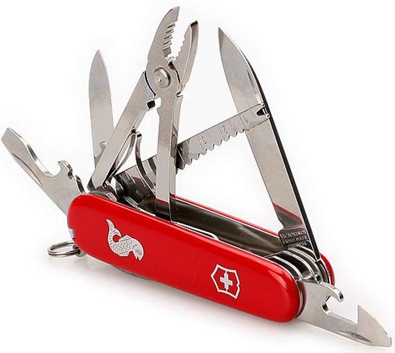 Нож Victorinox Angler (1.3653.72) красный