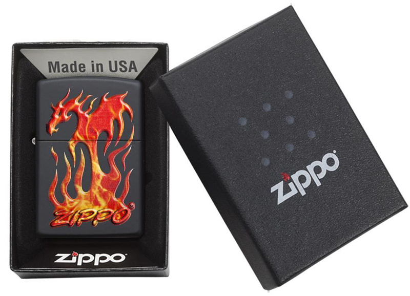 Зажигалка Zippo Classic Black Matte чёрная-матовая