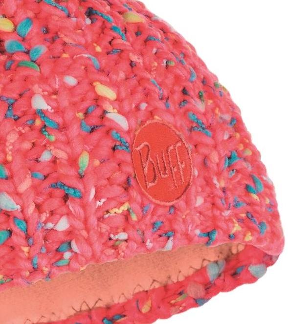 Шапка Buff KNITTED & POLAR HAT YSSIK PINK FLUOR