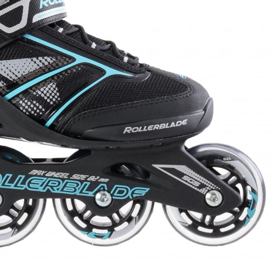 Роликовые коньки Rollerblade Zetrablade W Black/Blue Cyan