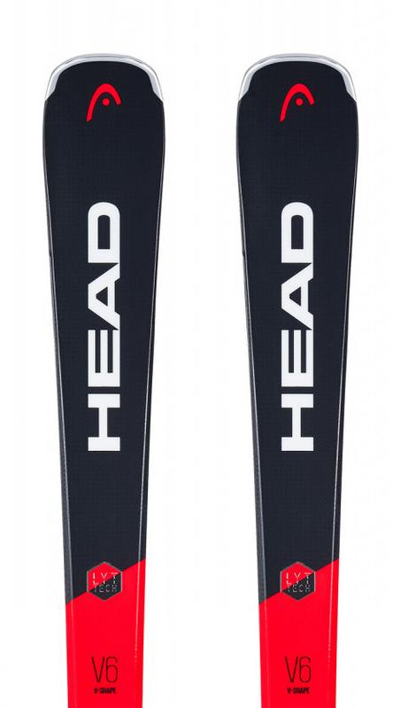 Горные лыжи с креплениями HEAD 2019-20 V-Shape V6 LYT-PR black/red + PR 11 BRAKE 85 [G]