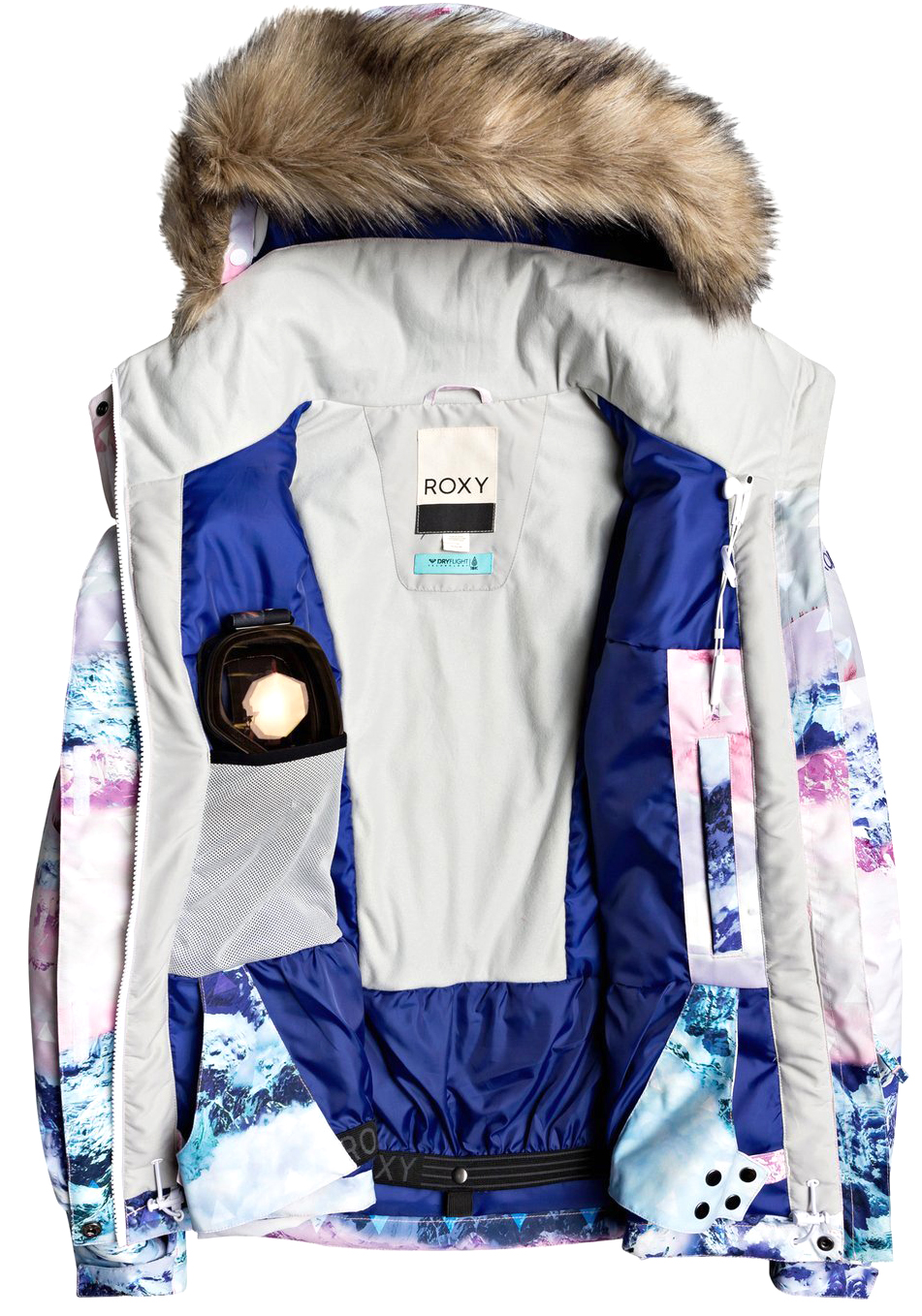 Куртка сноубордическая Roxy 2020-21 Jet Bright white pyrennes