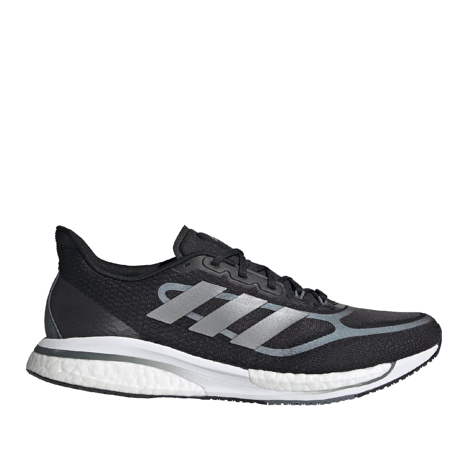 Беговые кроссовки Adidas Supernova + M Core Black/Silver Metallic/Blue Oxi