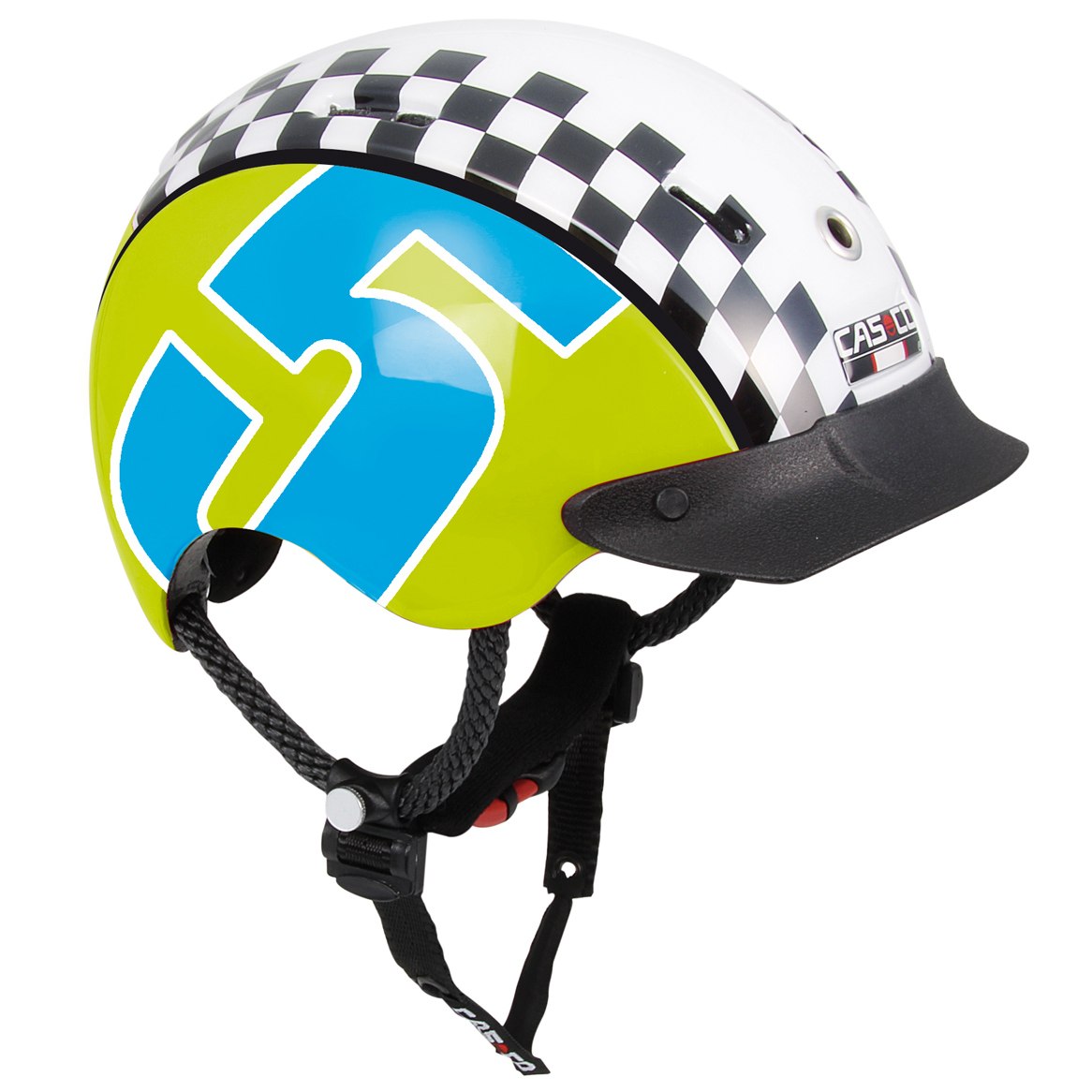 Летний Шлем Casco Youth & Kids Mini-Generation Racer 5 Green-Blue