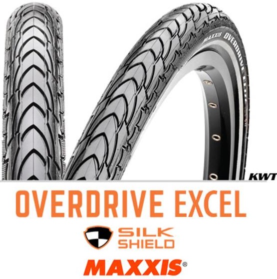 Велопокрышка Maxxis Overdrive Excel 700X35C 35-622 Wire Silkshield/Ref