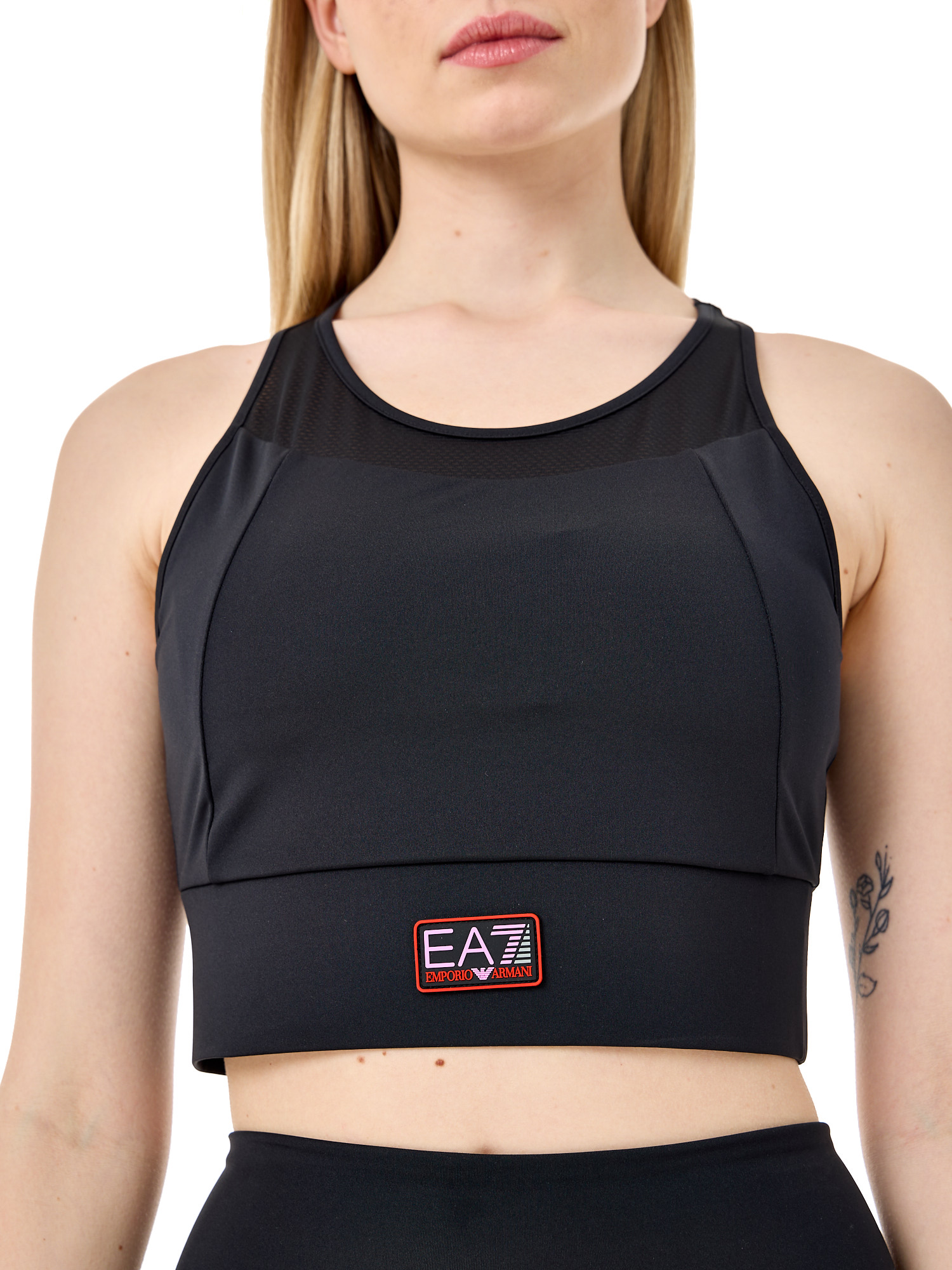 Топ EA7 Emporio Armani Ventus7 Medium Support Black – купить по - Main Image