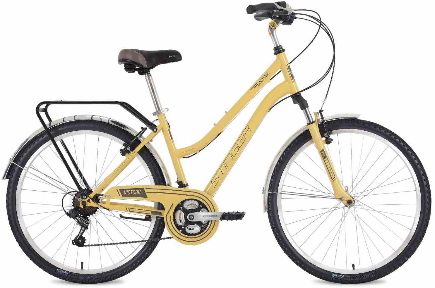 Велосипед Stinger Victoria 26 2020 бежевый