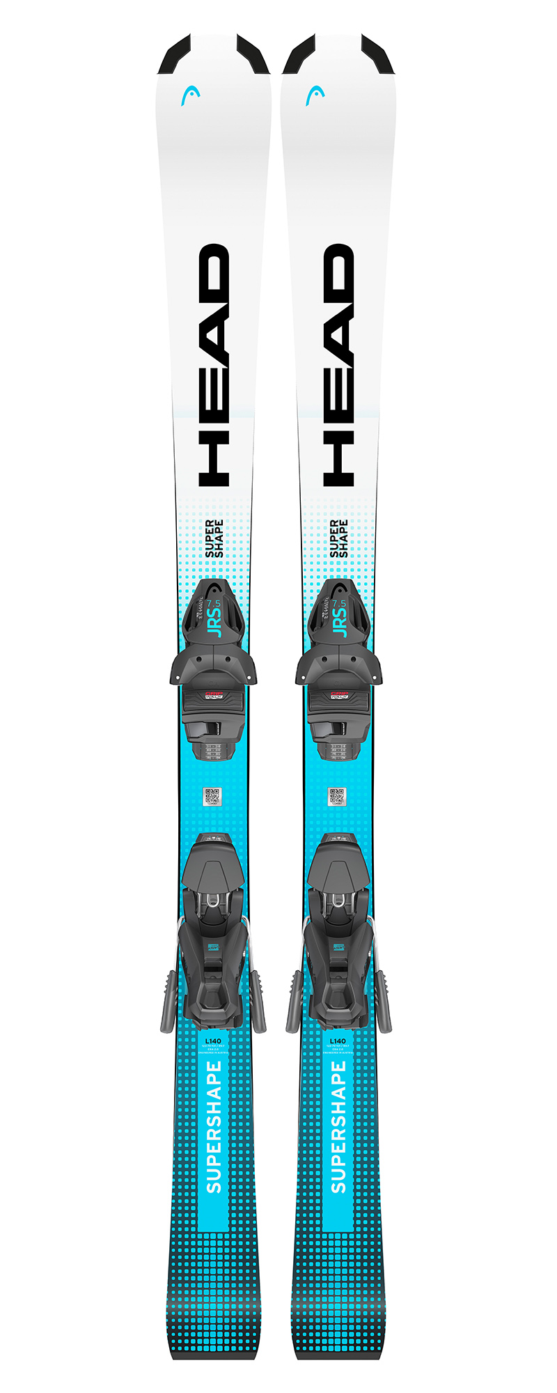 Горные лыжи с креплениями HEAD Supershape JRS+JRS 7.5 GW CA White