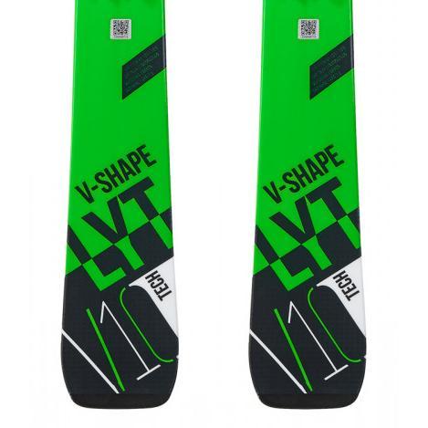 Горные лыжи с креплениями HEAD 2018-19 V-Shape V10 SW LYT PR+PR 11 GW BRAKE 90 [G] black/green