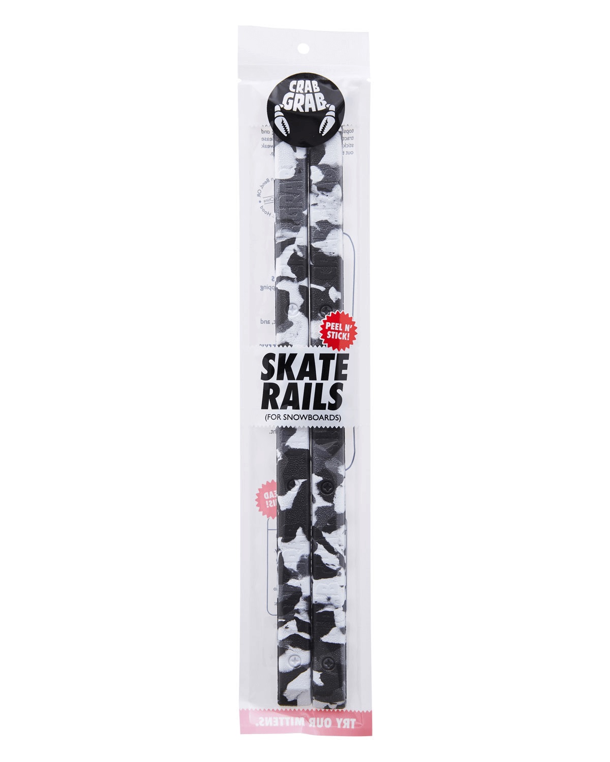 Наклейка на сноуборд CRABGRAB Skate Rails Snow Camo
