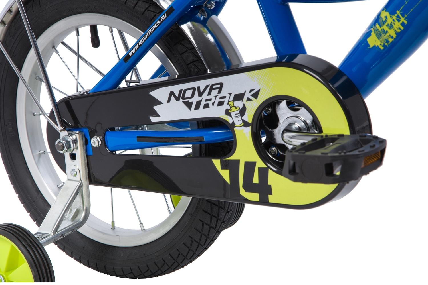 Велосипед Novatrack Urban 14 2021 синий